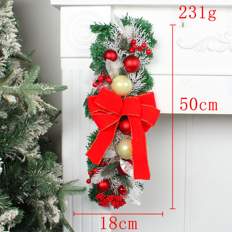 Wholesale Christmas Rattan Door Curtain Hangings Holiday Decorations
